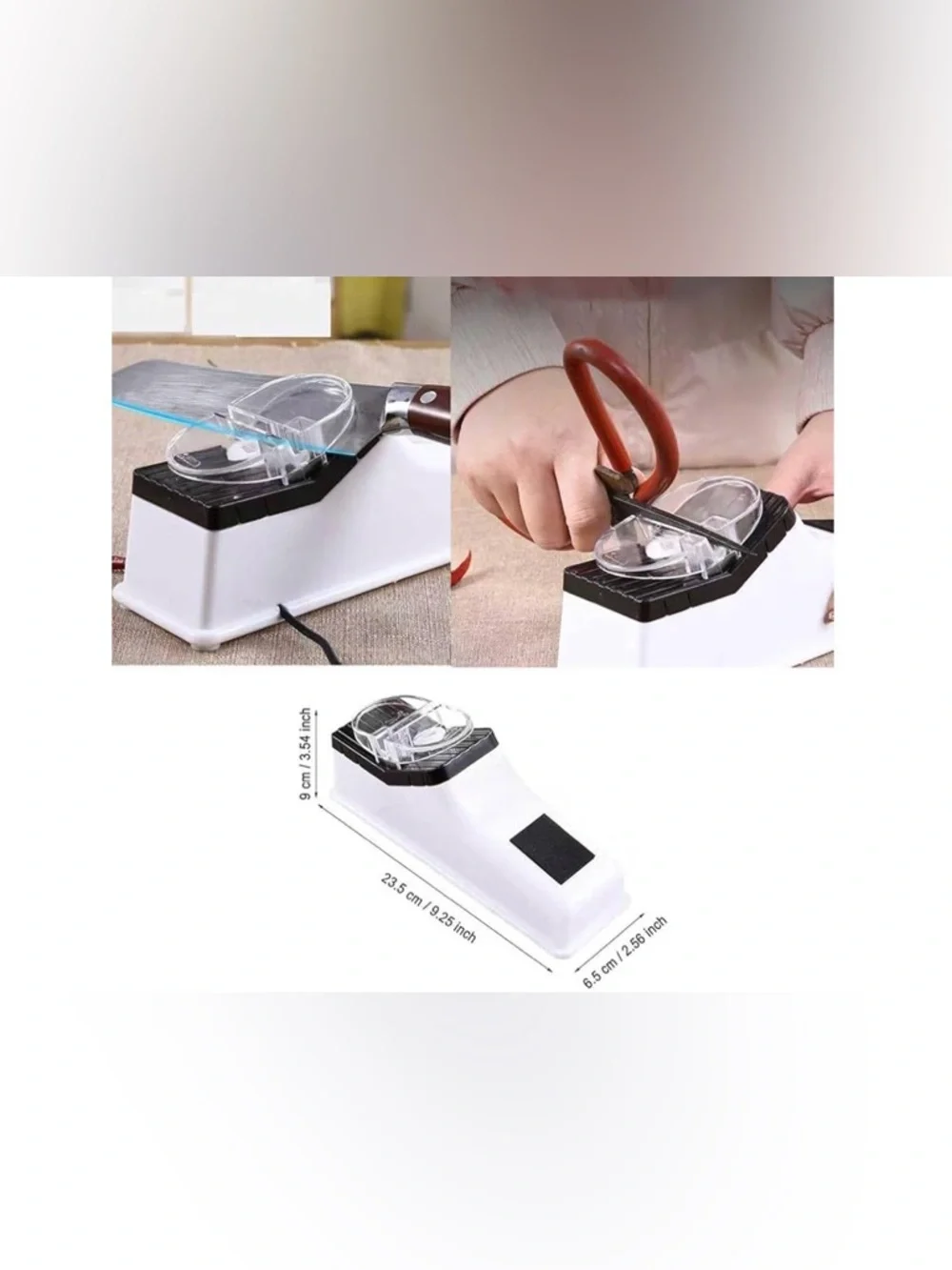 MOPAI Electric Knife Grinder - White and Black NWT